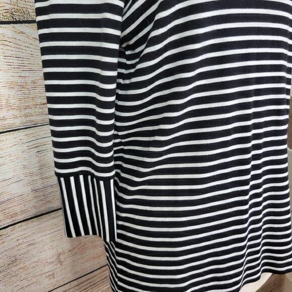 Gerry Weber Collection Striped Black White Button Top 10 - Picture 4 of 11